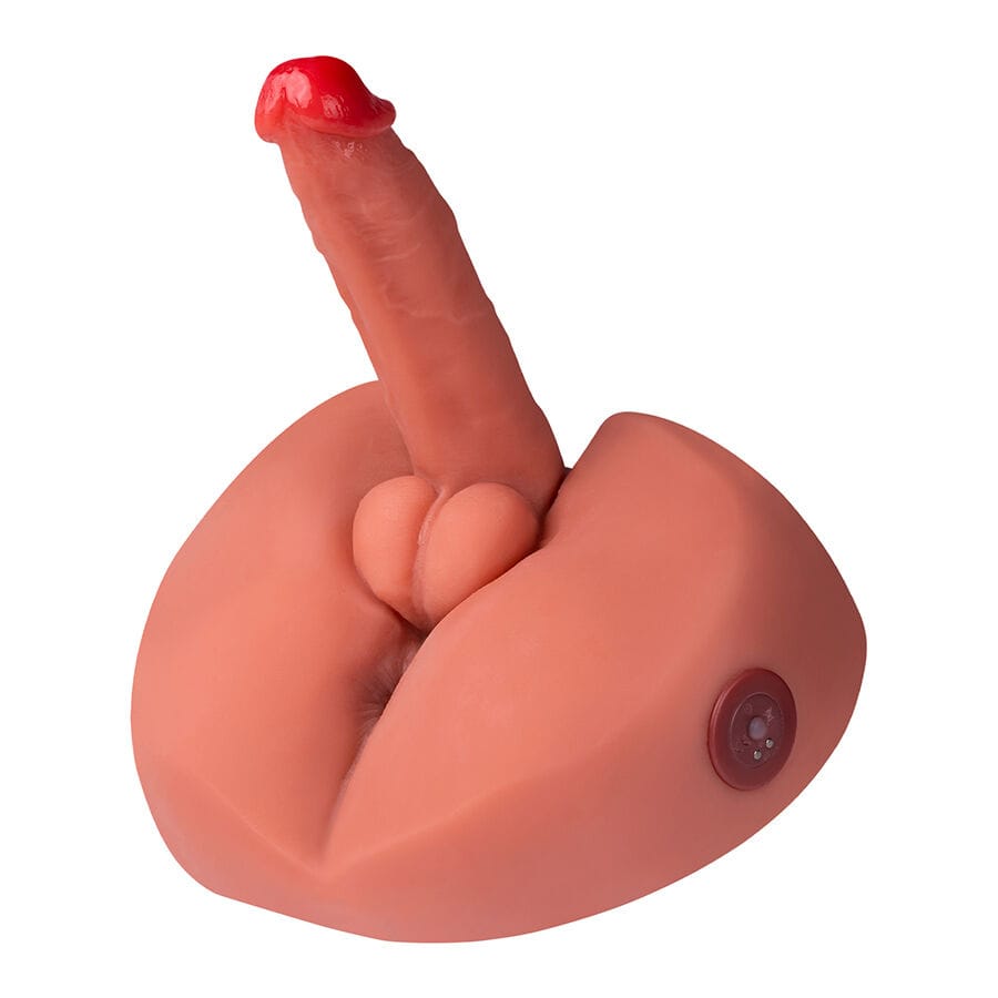 Realistischer Vibrator Honey Realistischer DildMasturbator mit Vibration Transparent 19 x.4