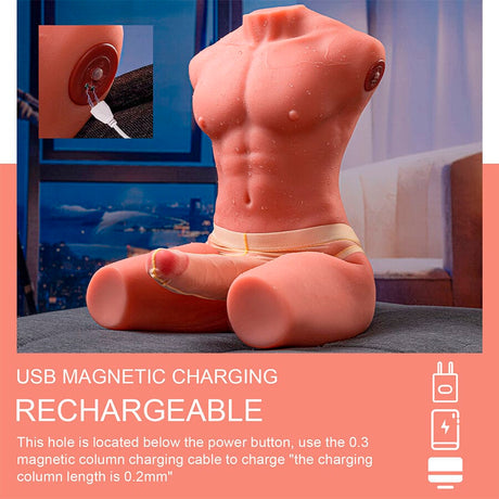 Liebespuppe Jason Halbkörper Realistischer Männlicher Torso mit Stoss- und.9