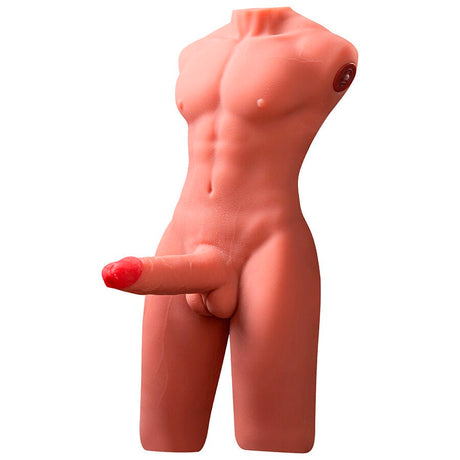 Liebespuppe Jason Halbkörper Realistischer Männlicher Torso mit Stoss- und