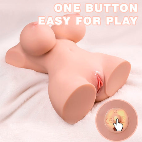Liebespuppe Kleiner Realistischer Torso mit Weiblicher Vibration 40 cm.9