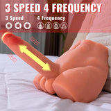 Realistischer Vibrator Realistischer DildMasturbator mit Frontposition und Stossfunktion.10