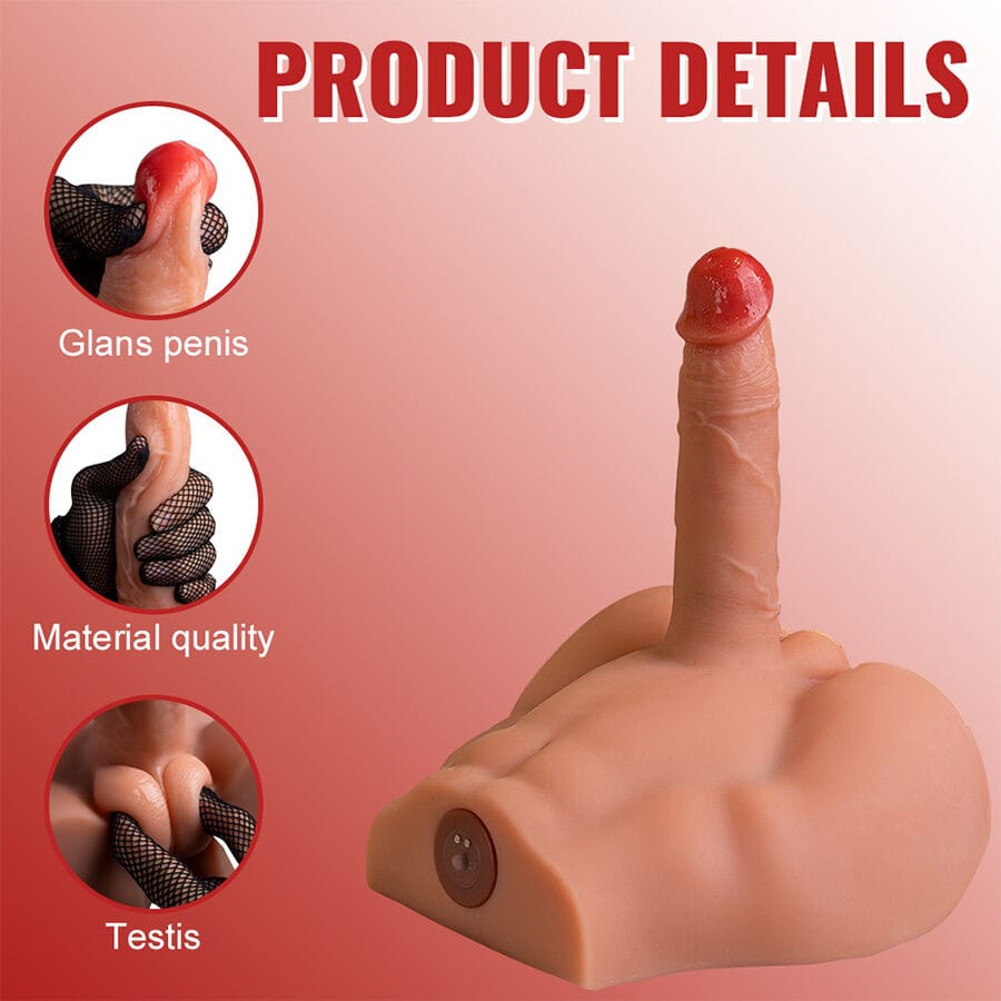 Realistischer Vibrator Realistischer DildMasturbator mit Frontposition und Stossfunktion.8