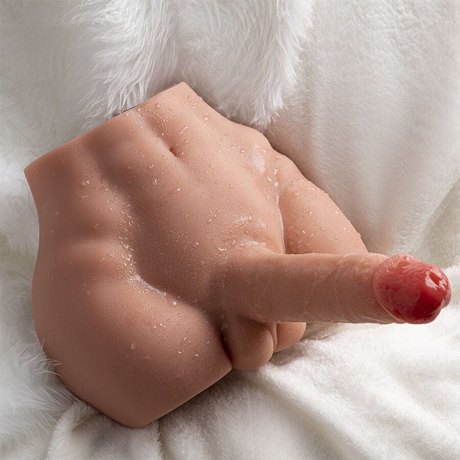 Realistischer Vibrator Realistischer DildMasturbator mit Frontposition und Stossfunktion.3