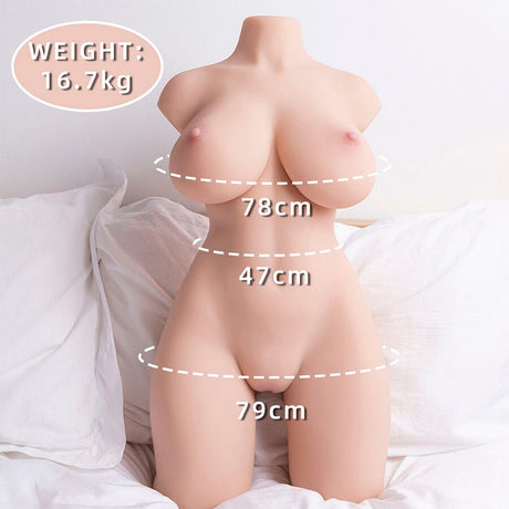 Liebespuppe Realistischer Gepflegter Weiblicher Torso mit Stoßfunktion 71 cm.2