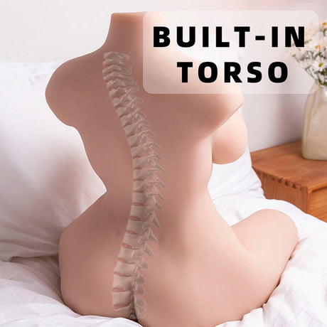 Liebespuppe Realistischer Gepflegter Weiblicher Torso mit Stoßfunktion 71 cm.1